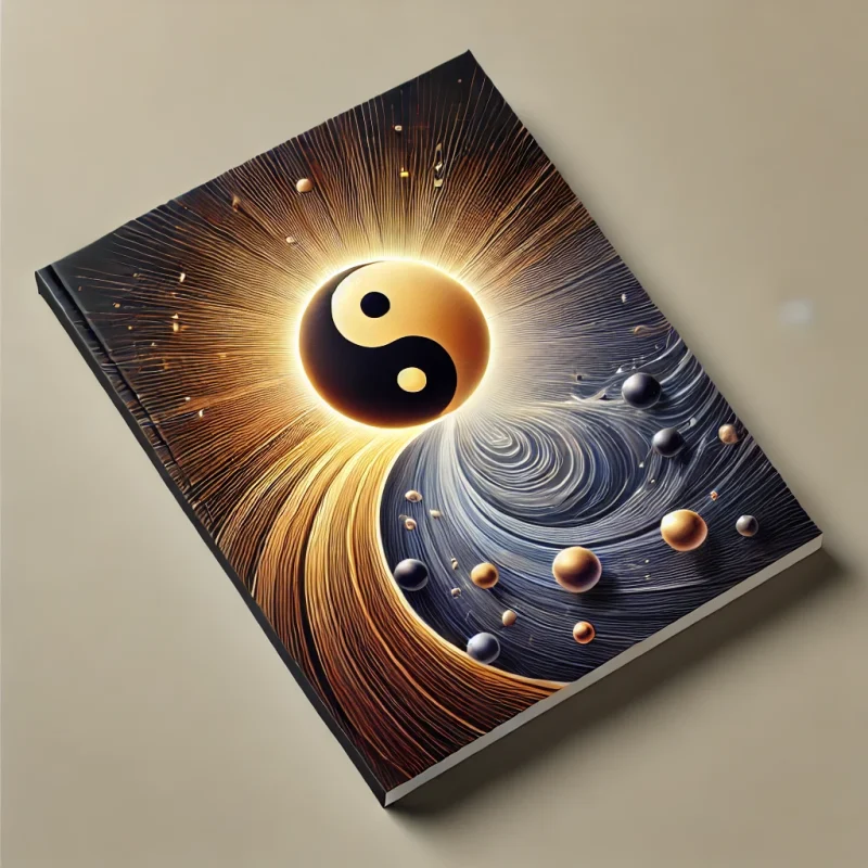 DALL·E 2025 01 15 10.40.11 A visually captivating cover illustration representing the balance of Yin and Yang in traditional Chinese medicine. The design includes a modern fusio